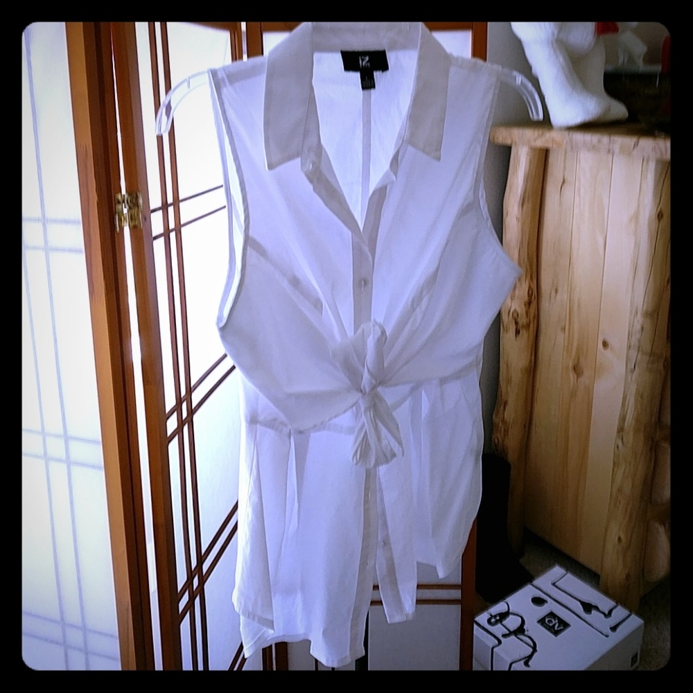 Crisp White Summer Shirt